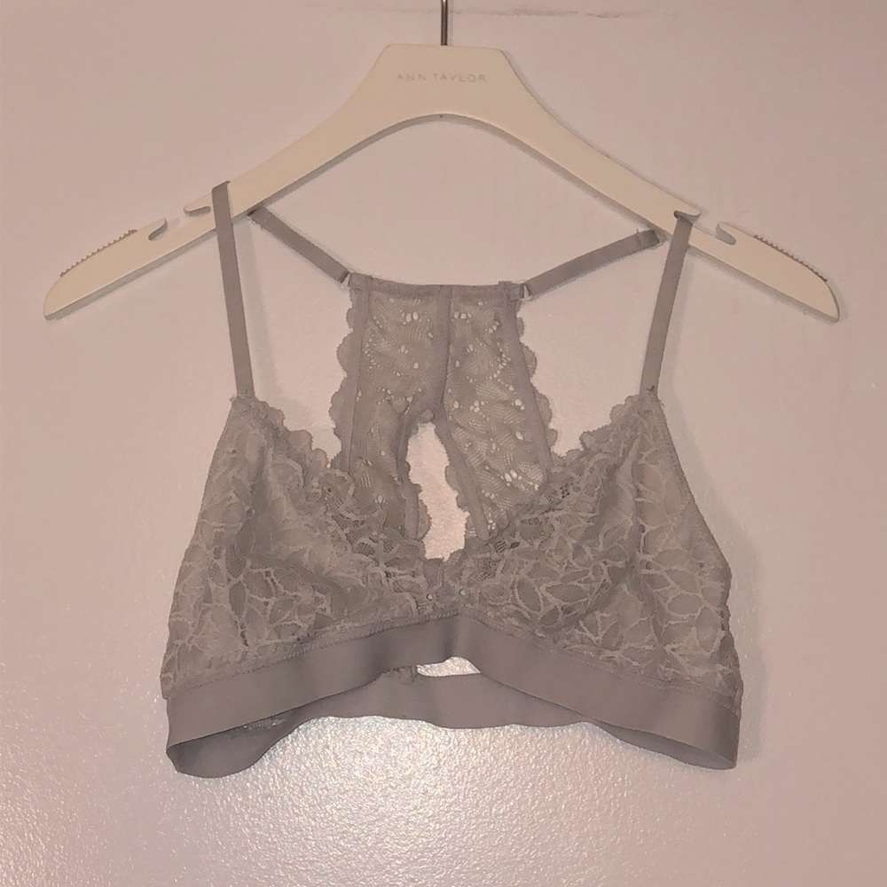 Aerie lace bralette - medium, light grey